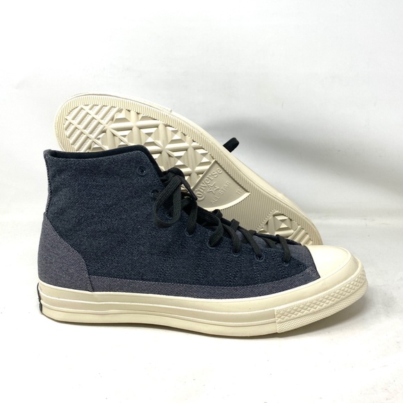 Converse Chuck 70 High Casual Shoes Black Storm Canvas Men Size Sneakers 172819C - Picture 8 of 10